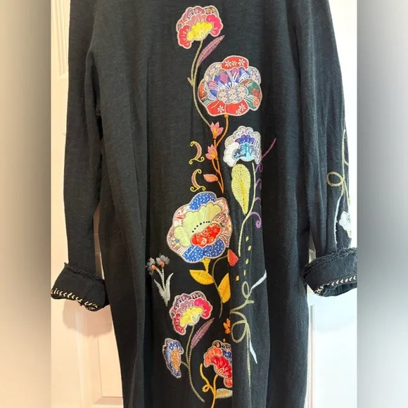 Johnny Was Biya TARIA APPLIQUE CARDIGAN - Picture 12 of 13